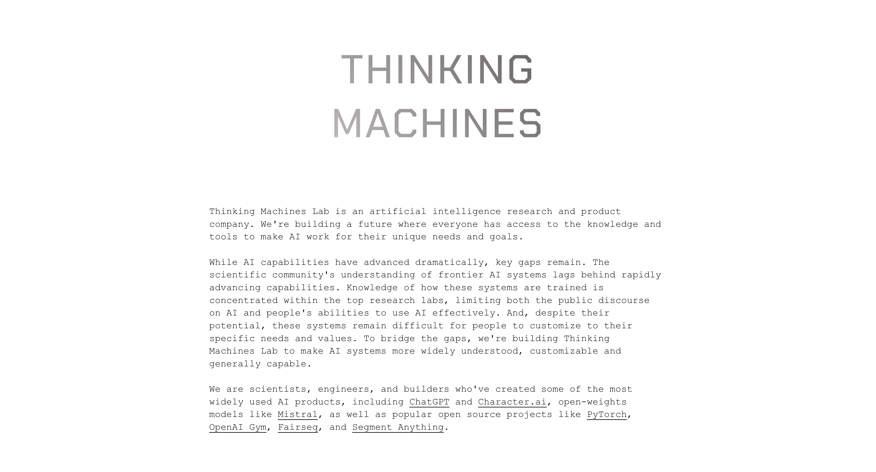 Der ehemalige CTO von OpenAI hat offiziell sein neues Unternehmen angekündigt! Eine große Anzahl von ChatGPT-Kernrückgraten wurde abgeworben, und Absolventen der Peking-Universität sind dem Team beigetreten. Die unternehmerische Aufstellung ist superluxuriös. - 4 8