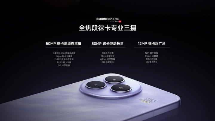 6 triple camera