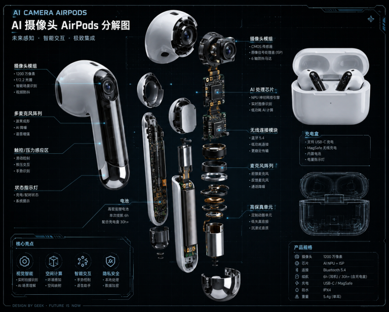独家｜苹果带摄像头的AirPods或被迫暂停，部分产线「原地解散」 | 爱范儿