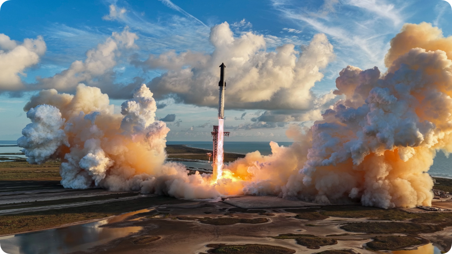5000 吨的星舰入轨，人类最大的火箭开始「送快递」了